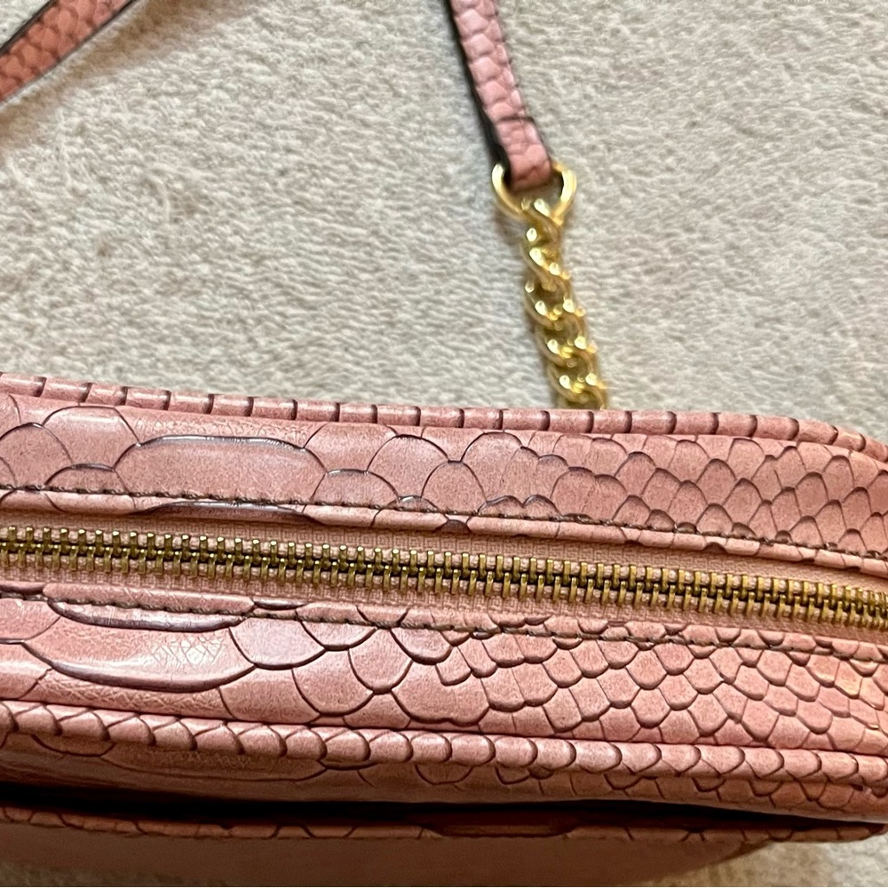 Reptile finish Dusty rose pink Crossbody Bag Liz Claiborne - Picture 6 of 13
